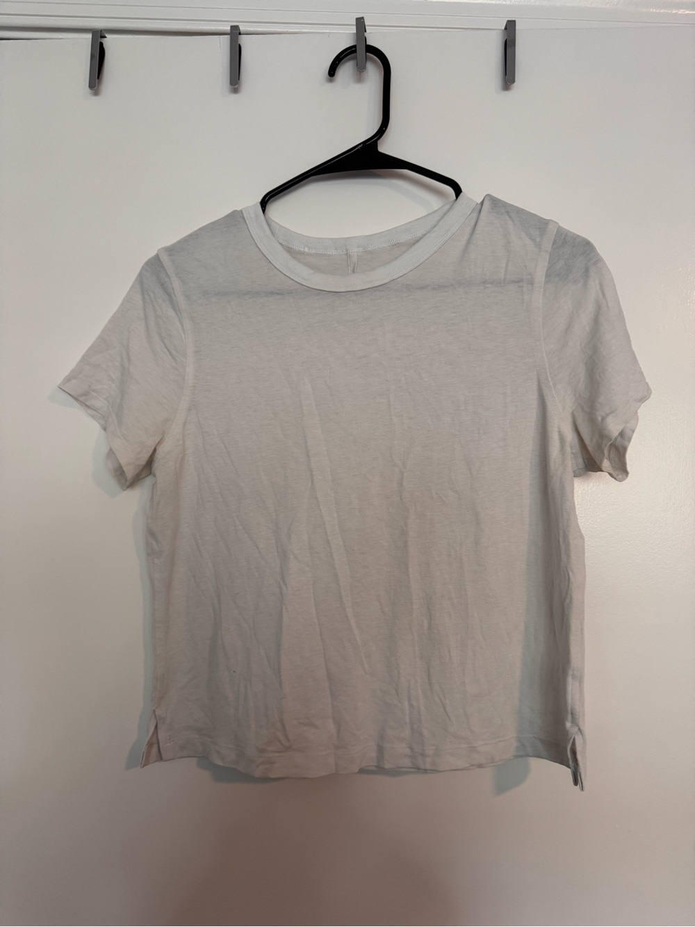 Lulu Lemon Classic White Crewneck Women’s T-Shirt